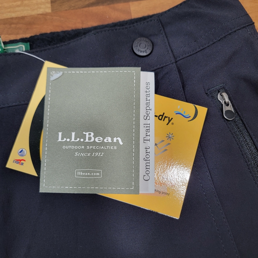 New Misses' LL BEAN Black Skort 12/Reg - Picture 3 of 12